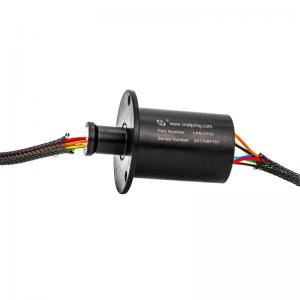 China Precious Metal Contact Slip Ring Electric Motor 7 Circuits Transmitting 5A Per Wire wholesale