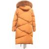 Customized Women's Heavy Down Jacket , Basic Windproof Down Coat With Hood