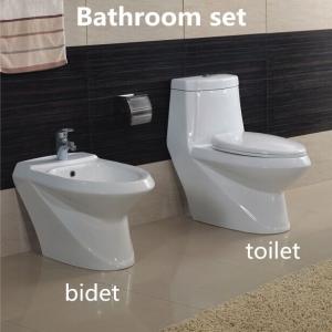 China Hot sale Elegent Sanitary Ware Ceramic Bathroom Sets Washdown One piece Toilet with Bidet supplier