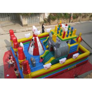 Quadruple Stitching Inflatable Play Center Pleasant Goat Theme Outdoor
