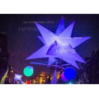 China 2.5m Diameter Wonderful Inflatable Lighting Decoration Star Decorative Hanging Stars on sale