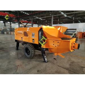 China Diesel Type Concrete Delivery Pump Yellow Color supplier