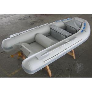 Gray / Red 5 Person Inflatable Boat Semi FRP Boats With YAMAHA Motor