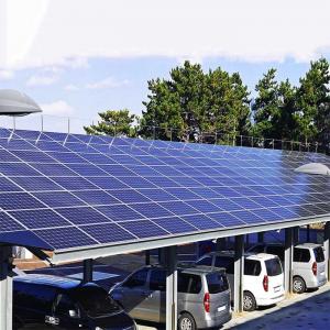 China Galvanized Anodized Solar PV Panel Car Parking Racks supplier