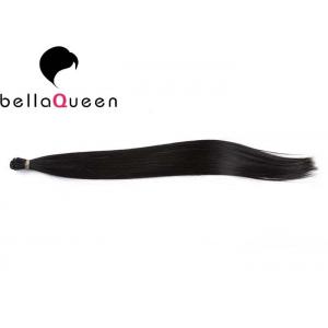 China 6A Grade U - Tip Hair Extensions Natural Black Silky Straight With Full Cuticle supplier
