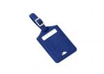 Pantone Color Rectangle Fabric Luggage Tag Travel Pu Leather Advertising Gift