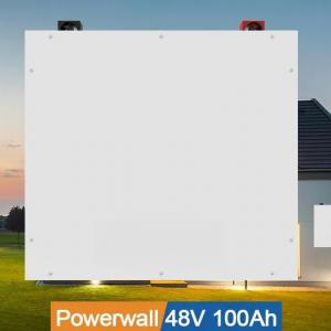 Lifepo4 Powerwall Pack de stockage d'énergie par batterie solaire 5kwh 48v 51.2v 50ah 100ah