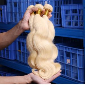 Malaysian Hair Human Hair Extensions Remy Hair Weaving 613 Blonde Bundles