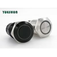 China Ring Symbol LED 19mm Push Button Switch , Momentary Latching Metal Push Button Switch on sale