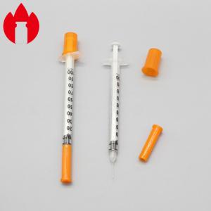China Medical Injection PP Plastic Insulin Syringe 1ml Disposable supplier