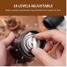 Burr Espresso Stainless Steel Manual Coffee Grinder Precise Portable DIY Logo