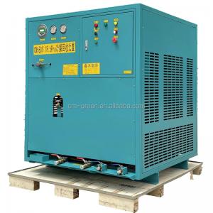 large powerful 25HP oil less refrigerant recycling machine old ac disassembly line gas recovery machine