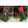 China Plain Style Personalized Fashion Gifts Polyester Patchwork Christmas Stocking wholesale