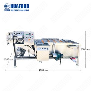 Multi Function Commercial Fresh Vegetable Processing Ginger Washing and Peeling Slicer Cutting Machine