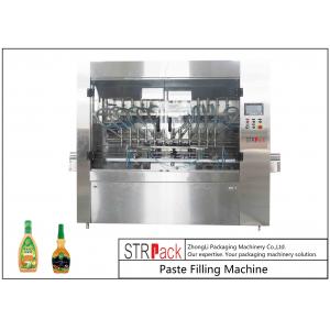 China Automatic Paste Filling Machine For Condiment , 350G Piston Salad Dressing Filling Machine supplier