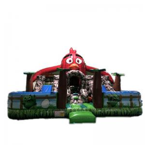 China China factory Funny angry bird inflatable kids bounce house bouncer bouncy castle combo for sale supplier