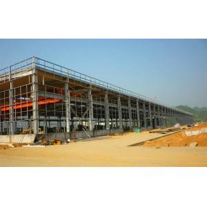 China Heavy Duty Prefabricated Steel Structure Workshop With Overhead Crane supplier