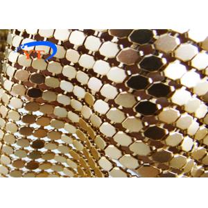 China 6mm Woven Metal Sequin Mesh Fabric 45*150cm For Table Cloth supplier