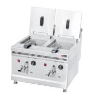 China Double Tank Commercial Gas Fryer With Temperature Control Lpg Gas Deep Fryer 18L 18L on sale