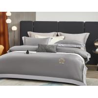 China Luxury Grey Embroidered Bamboo Bedding Sets Organic 100% on sale