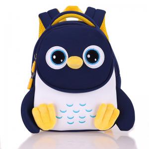 Penguin Waterproof Kids Backpack 3D Baby Toddler Children School Bag Kindergarten