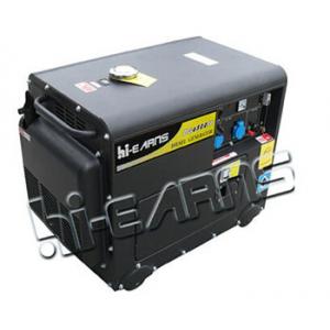 Air-cooled silent diesel generator 5KW--black color,single phase