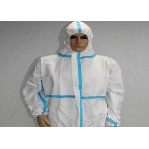 Durable Disposable Non Woven Coverall Waterproof Work Wear Uniform Eco - Friendly