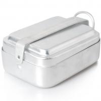 China Tactical outdoor gear Aluminum Mess Tin Food Grade Tactical Outdoor Gear BPA Free With Cover on sale