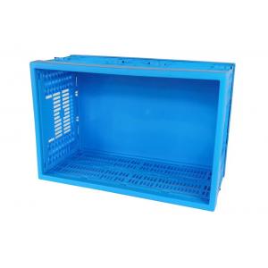 China Agricultural Ventilated Plastic Folding Basket / Collapsible Plastic Crates Moisture Proof supplier