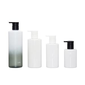 China Plastic Flat Soap Lotion Dispenser Pump Bottles 150ml 200ml 300ml 400ml supplier