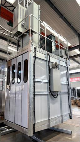 Lifting Speed 0-27m/min Explosion Proof Building Hoist SC300/300 With VFD Control System