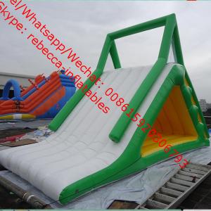 Big Inflatable Water Toys , Beach Water Slide With Fun amusement park water slide