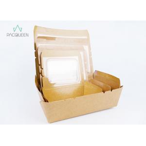 Food Grade Customized Paper Takeaway Boxes With Clear Window For Food Stores