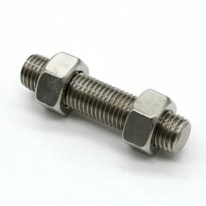 Stainless Steel 321 Plain Finish Threaded Stud Bolt ASTM A193 B8T Stud Bolts For Flanges