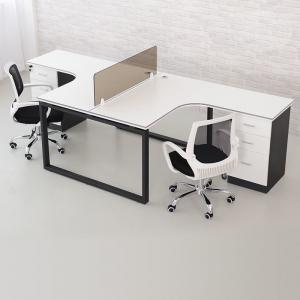 China Small White Wood Computer Workstation , Neat Home Office Desk Furniture Wood supplier