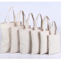 China Personalized Heavy Duty Cotton Canvas Fabric Shopping Bags Durable on sale