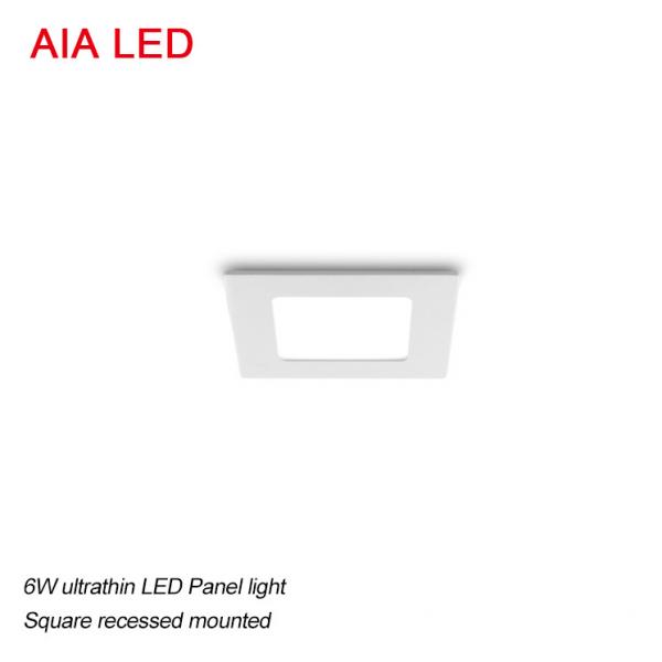 Recessed mounted interior square IP40 6W Ultrathin LED Panel light for living