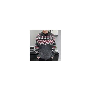 China Round Neck Custom Sweater Knit Sweater Print Sweater Men Wool Sweater supplier