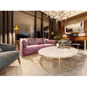 China Plongez dans l'élégance moderne avec notre canapé d'angle modulaire en tissu de velours rembourré en forme de L, conçu pour transformer votre salon en un havre de luxe. supplier