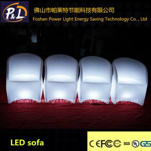 Italian Furniture Recliner LED Sofas 16 Colors Changing With Remote Control