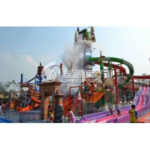 China Castle Style Childrens Fun Play Slides Aqua Tower Water Playground Equipment Outdoor supplier