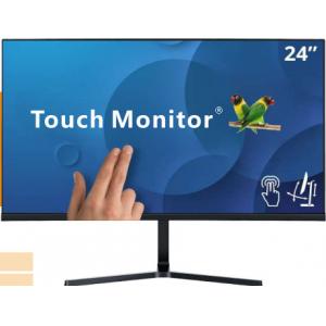 China 1080p IPS 24 Inch Multi Touch Screen Computer Monitor With Dual Hinge HDMI VGA supplier
