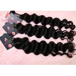 Wholesale Price 100 Gram Virgin Indian Hair Bundles Loose Wave 10A Black Color