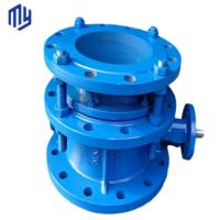 China Water Heater Service Valves INDUSTRIAL Pn16 Worm Gear Ductile Iron Double Flange Eccentric Butterfly Valve on sale