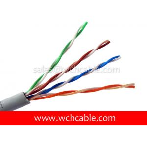 China UL Lan Cable Cat5e UTP Solid 24AWG 4Pairs OD5.2mm RoHS Compliant & Halogen Free supplier