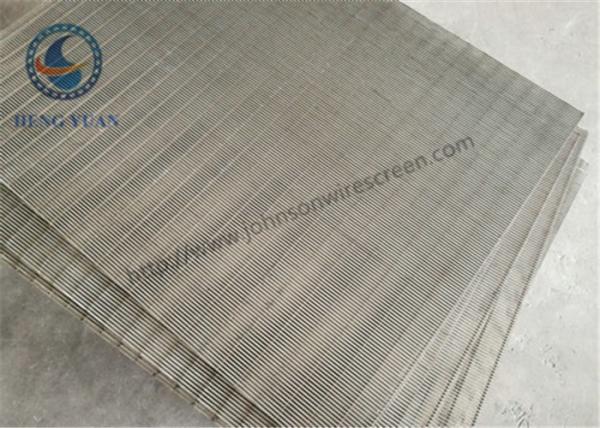 SS 205 / 304 / 316 / Wedge Wire Mesh For FIlter Sieve Screening 0.5mm Slot Size