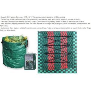 272L PP new material durable leaf collection garden waste bag,Garden Waste Bags Lawn Leaf Bag 32 gallons, bagplastics, p