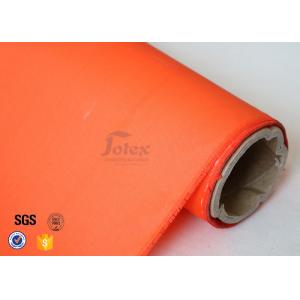 China 0.25mm 280g Orange Acrylic Coated Fibreglass Fabric Glass Fiber Cloth E - Glass supplier