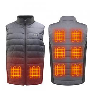 OEM USB Electric Heated Padded Gilet FCC Heated Battery Operated Vest