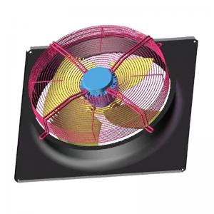 3 Phase Industrial Axial Flow Fans Blower 380V 850mm For Unitary Duct Units